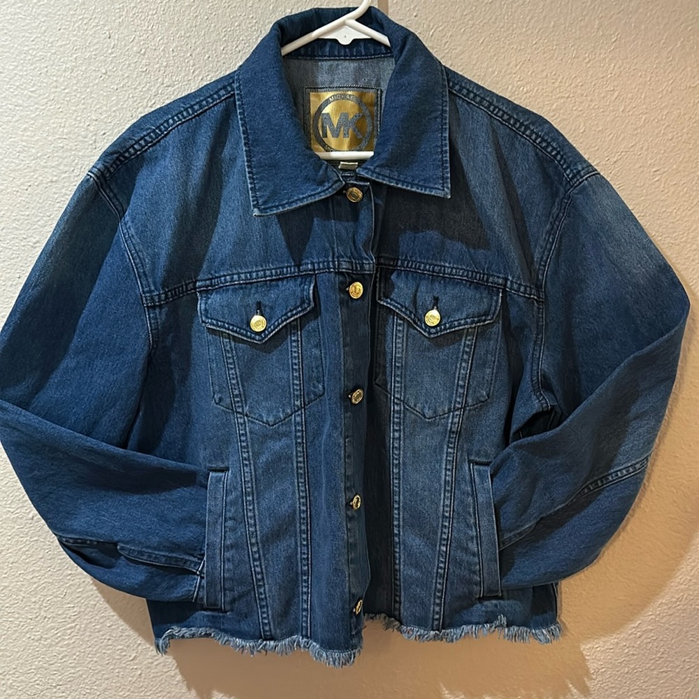 Michael Kors cropped Jean jacket